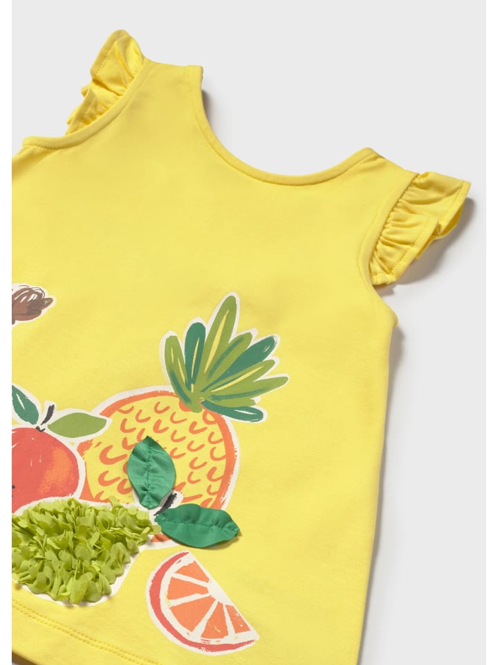 Mayoral Sommerkleid mit Applikationen in gelb günstig kaufen