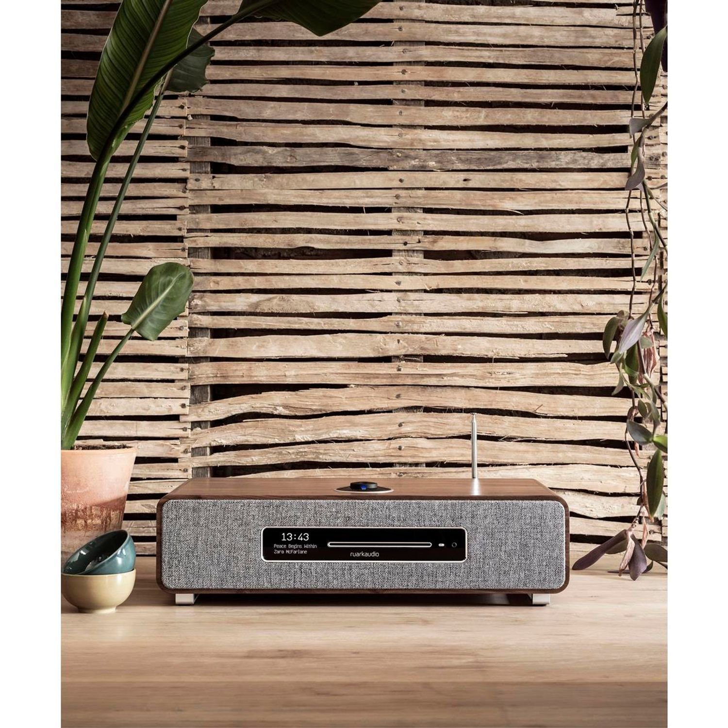 ruark audio R5 Musiksystem Walnuss High Fidelity System Digitalradio (DAB) (DAB+ & Internetradio, CD-Player)