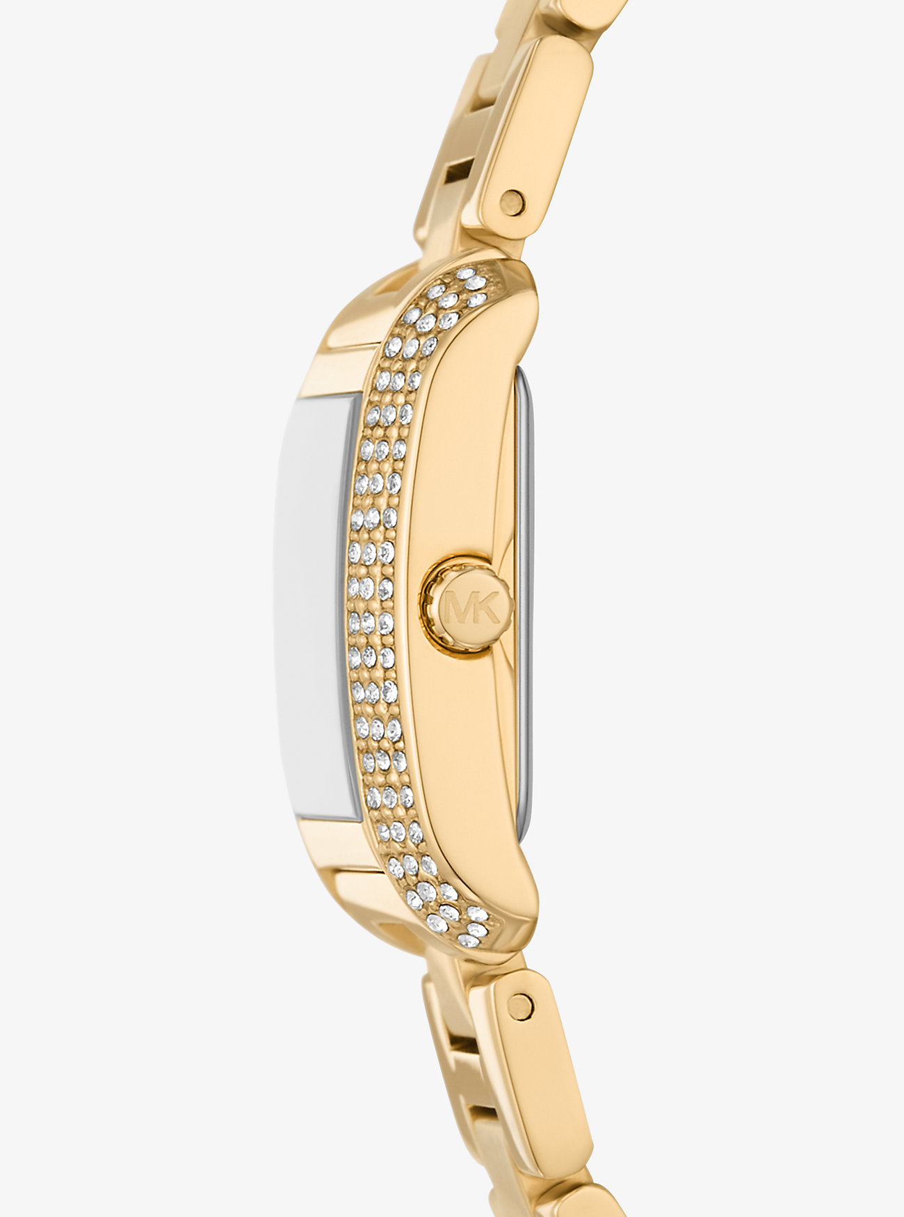 Mini Emery Pavé gullfarget klokke og armbånd gavesett - GULL