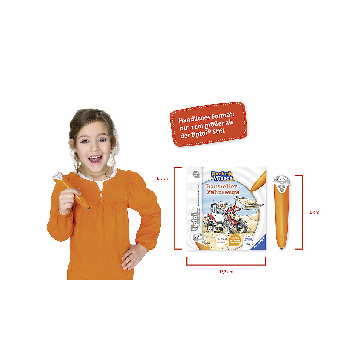 tiptoi® Pocket Wissen: Baustellen-Fahrzeuge