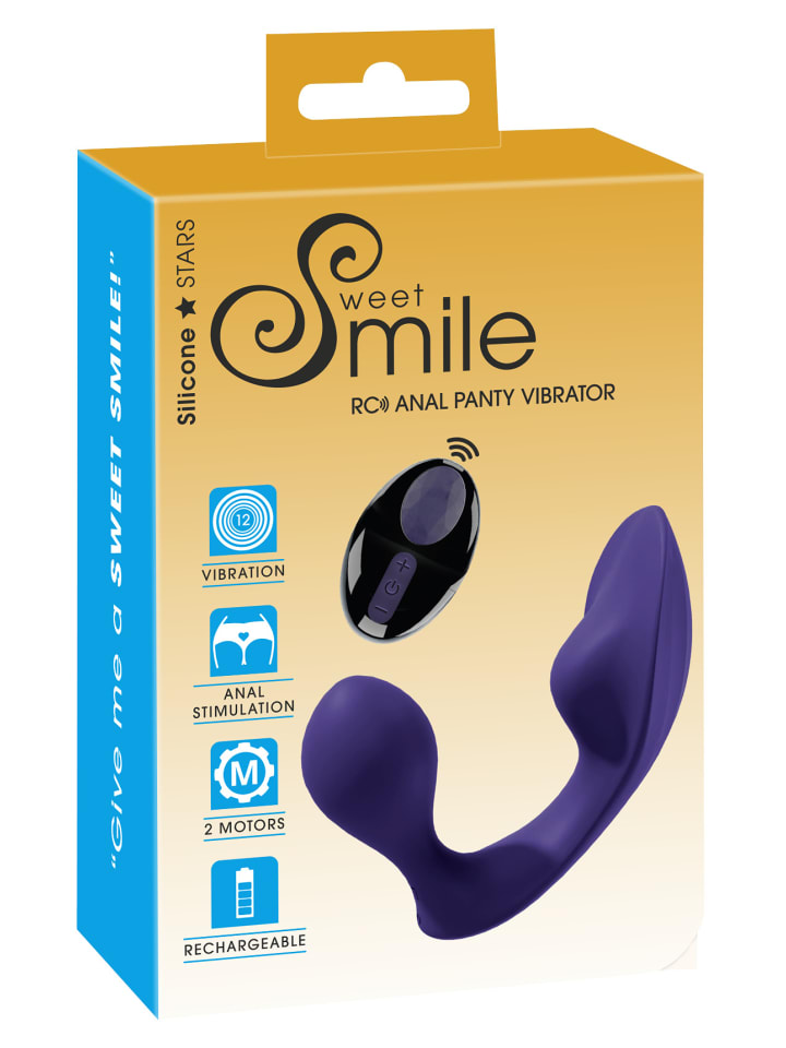 Sweet Smile Slip-Analvibrator RC Anal Panty Vibrator in lila günstig kaufen 72 mm