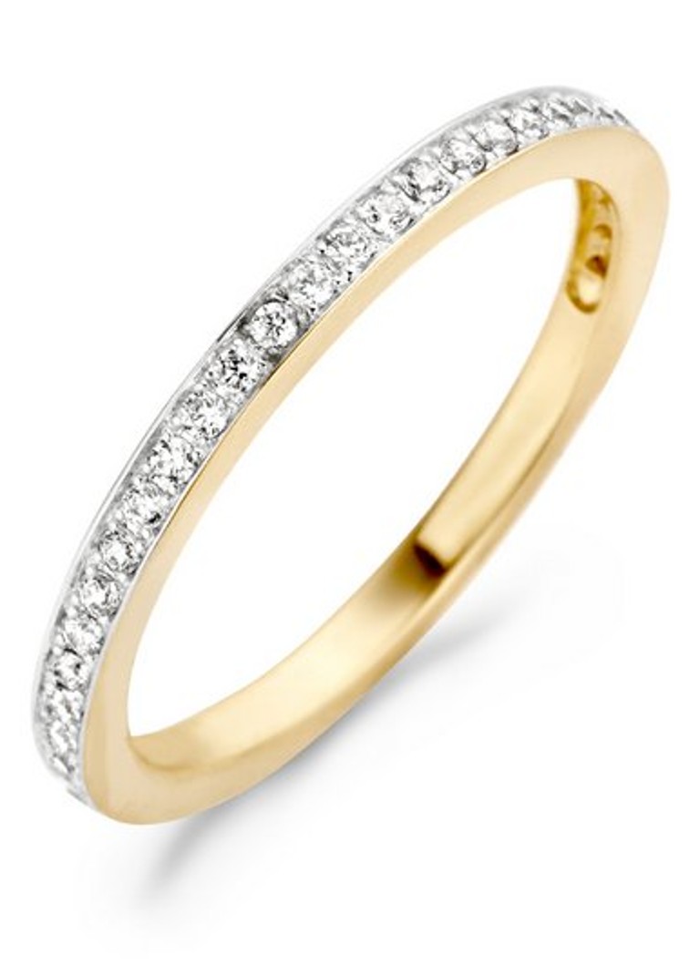 Inel Blush din aur galben de 14k cu zirconiu cubic 1119BZI