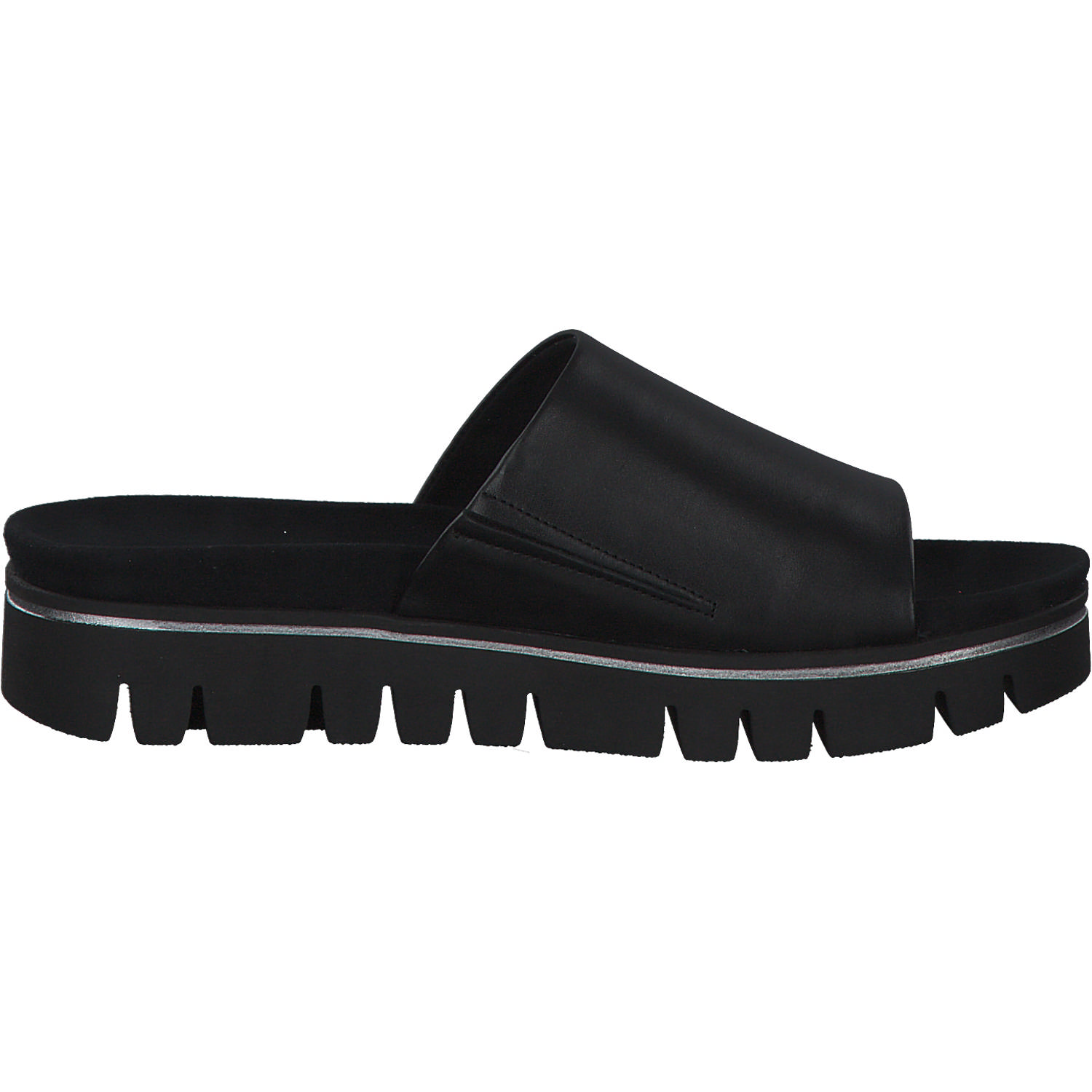 Gabor York 82.880, Plateau-Pantoletten, Damen, Schwarz