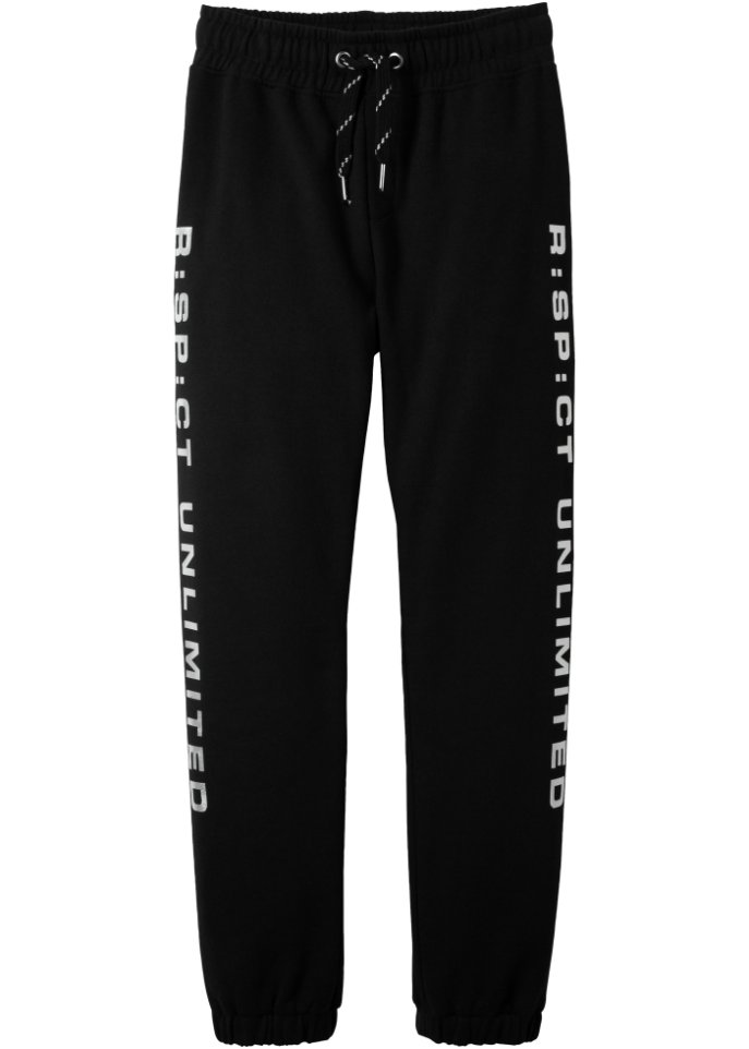 Jungen Sweathose mit Silberdruck, Slim Fit