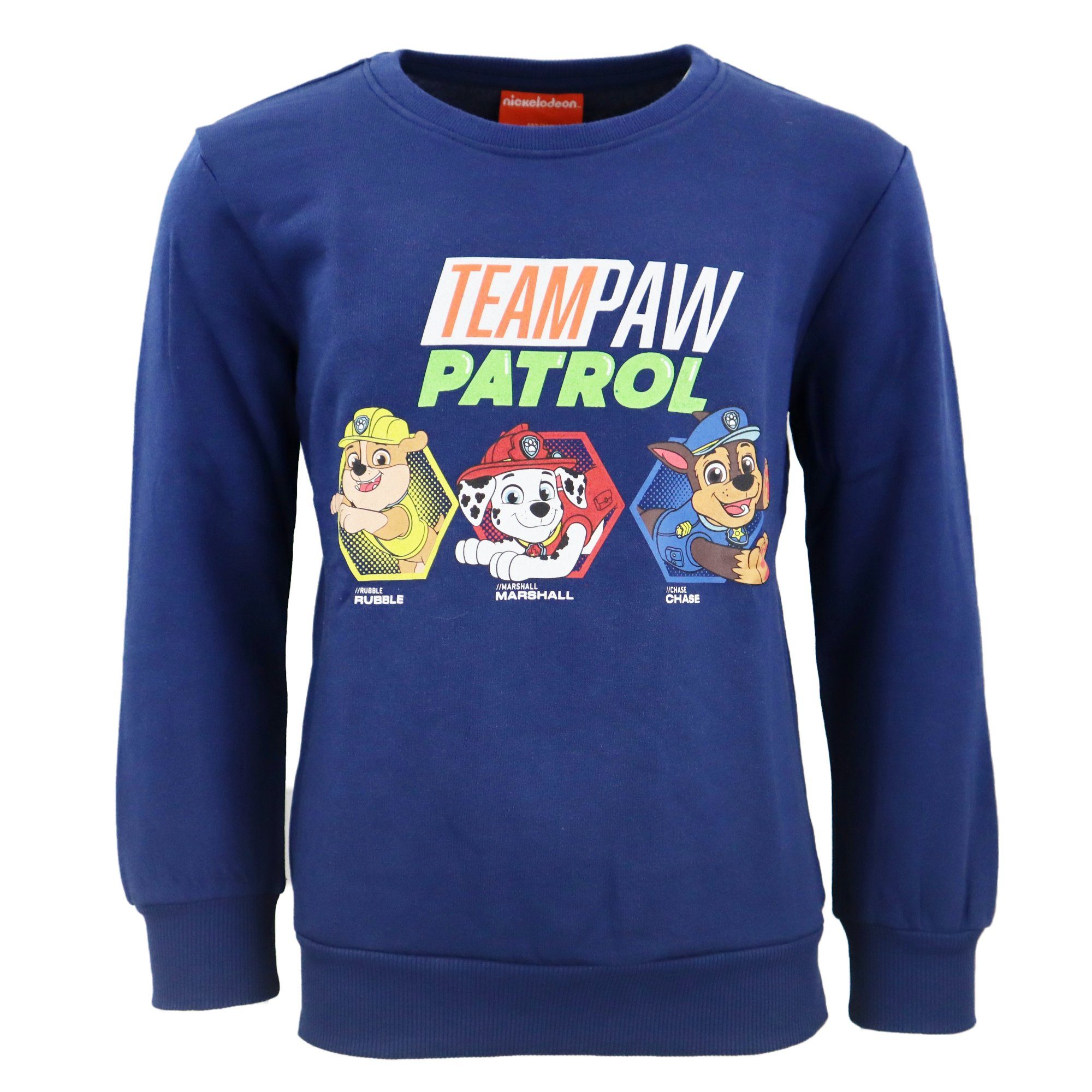 PAW PATROL Sweater Paw Patrol Kinder Jungen Pullover Gr. 98 bis 128