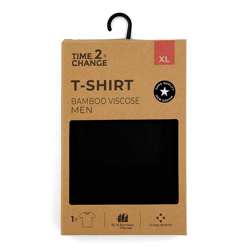 Time 2 Change T-shirt str XL bambus sort