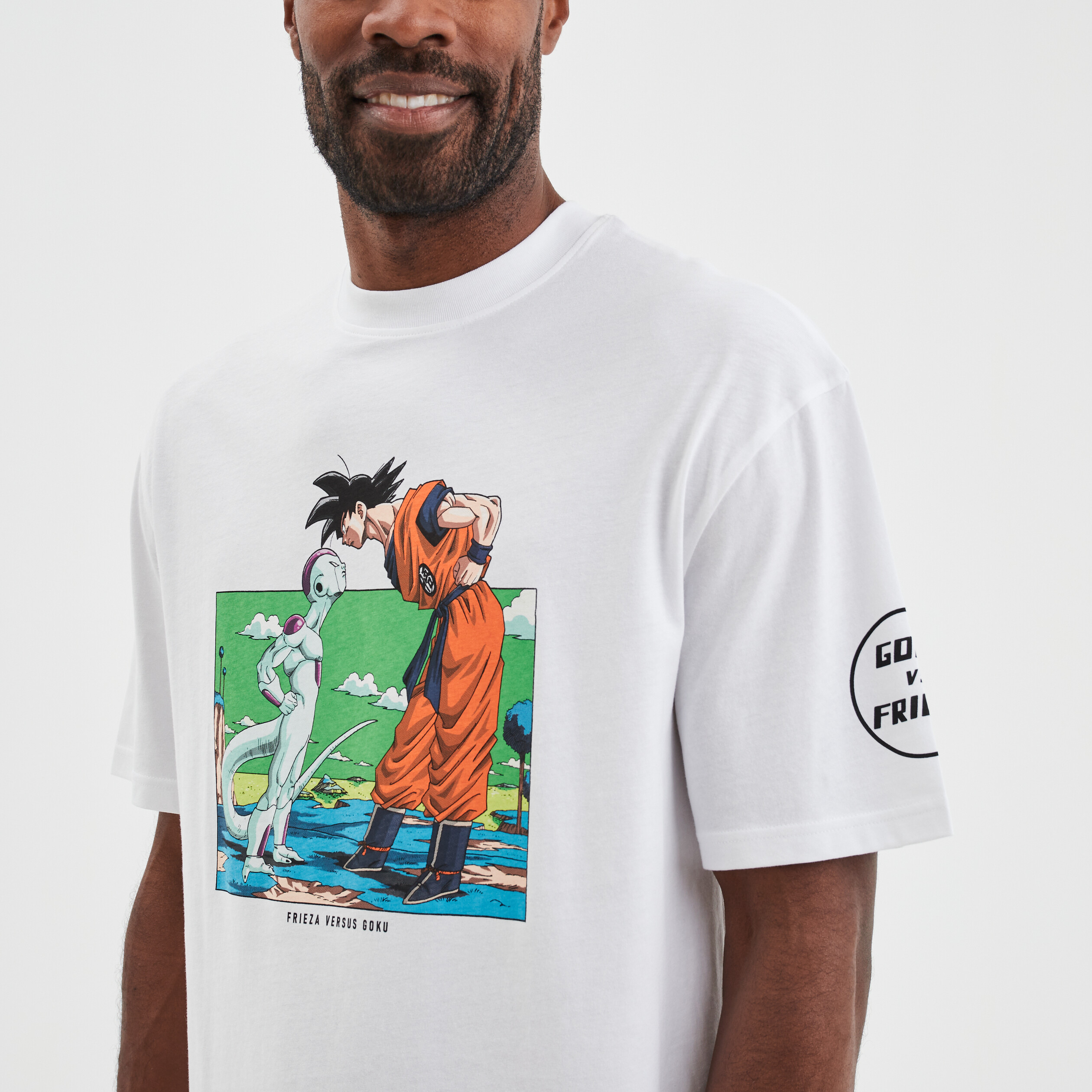 T-shirt manches courtes Dragon Ball Z blanc homme | La Halle