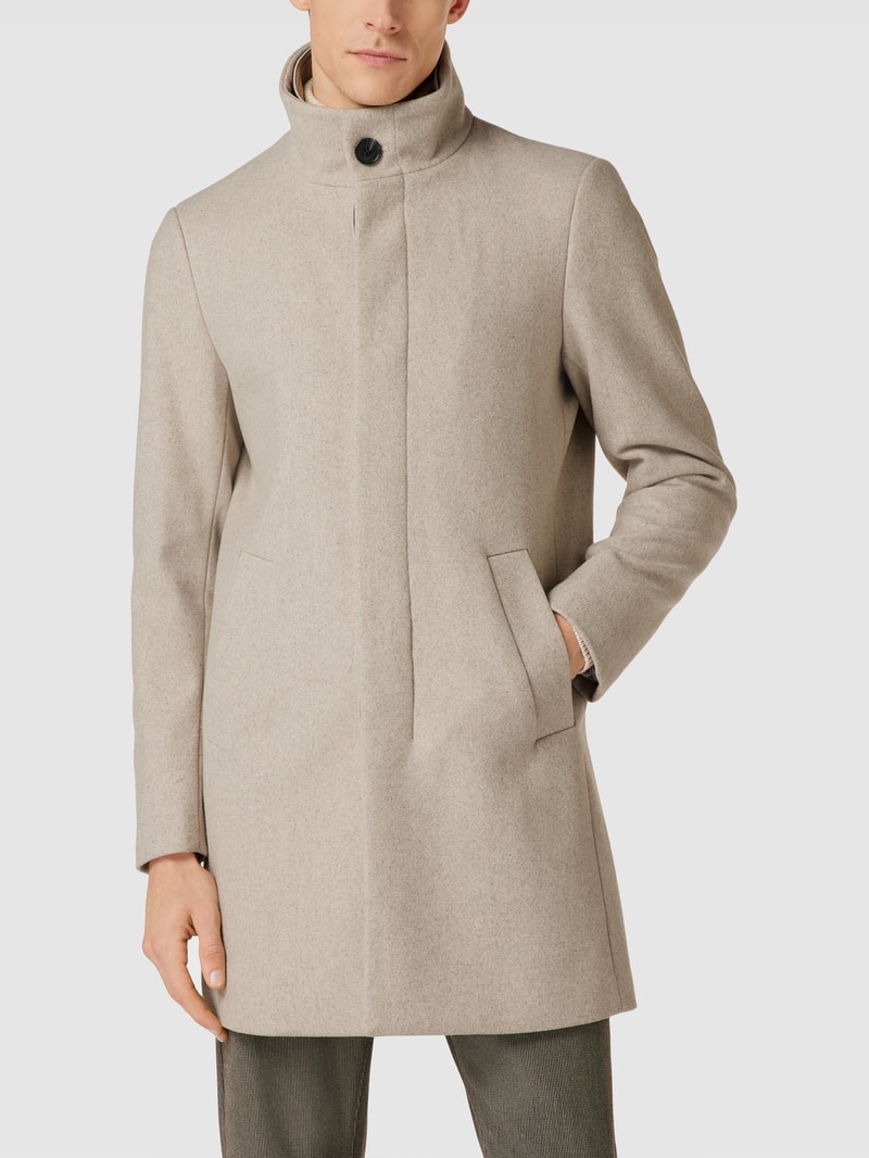 Mantel mit Umlegekragen Modell 'Harvey' in taupe