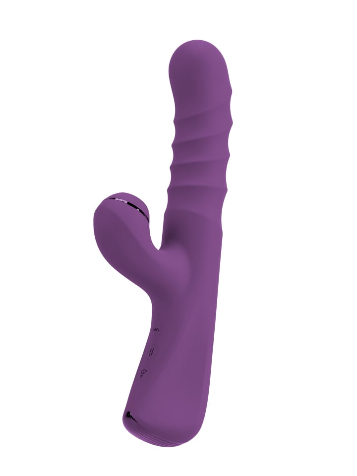 Javida Rabbitvibrator 3 Function Rabbit Vibrator in lila günstig kaufen 24 cm