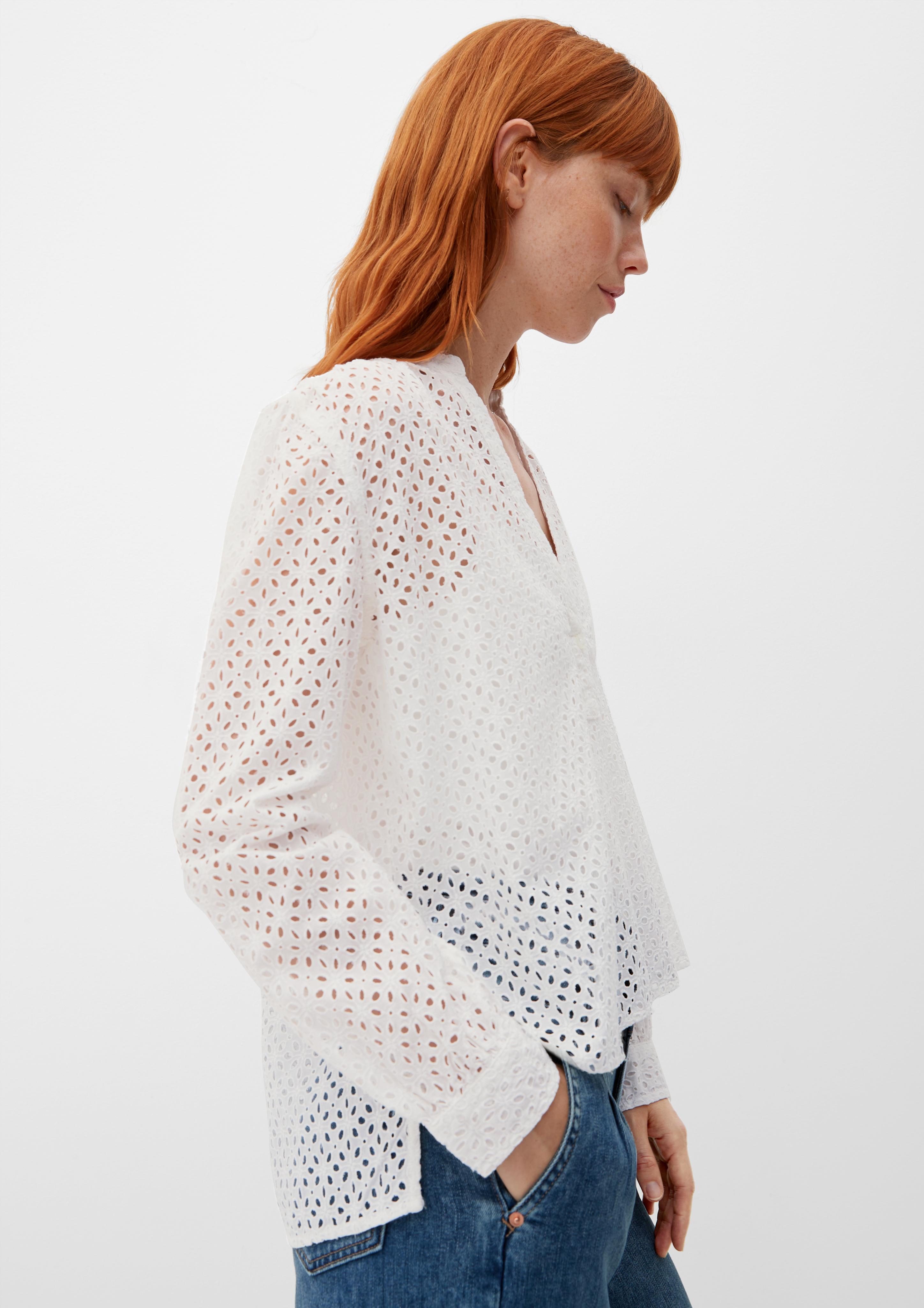 Bluse mit Lochstickerei  2128352-02L4