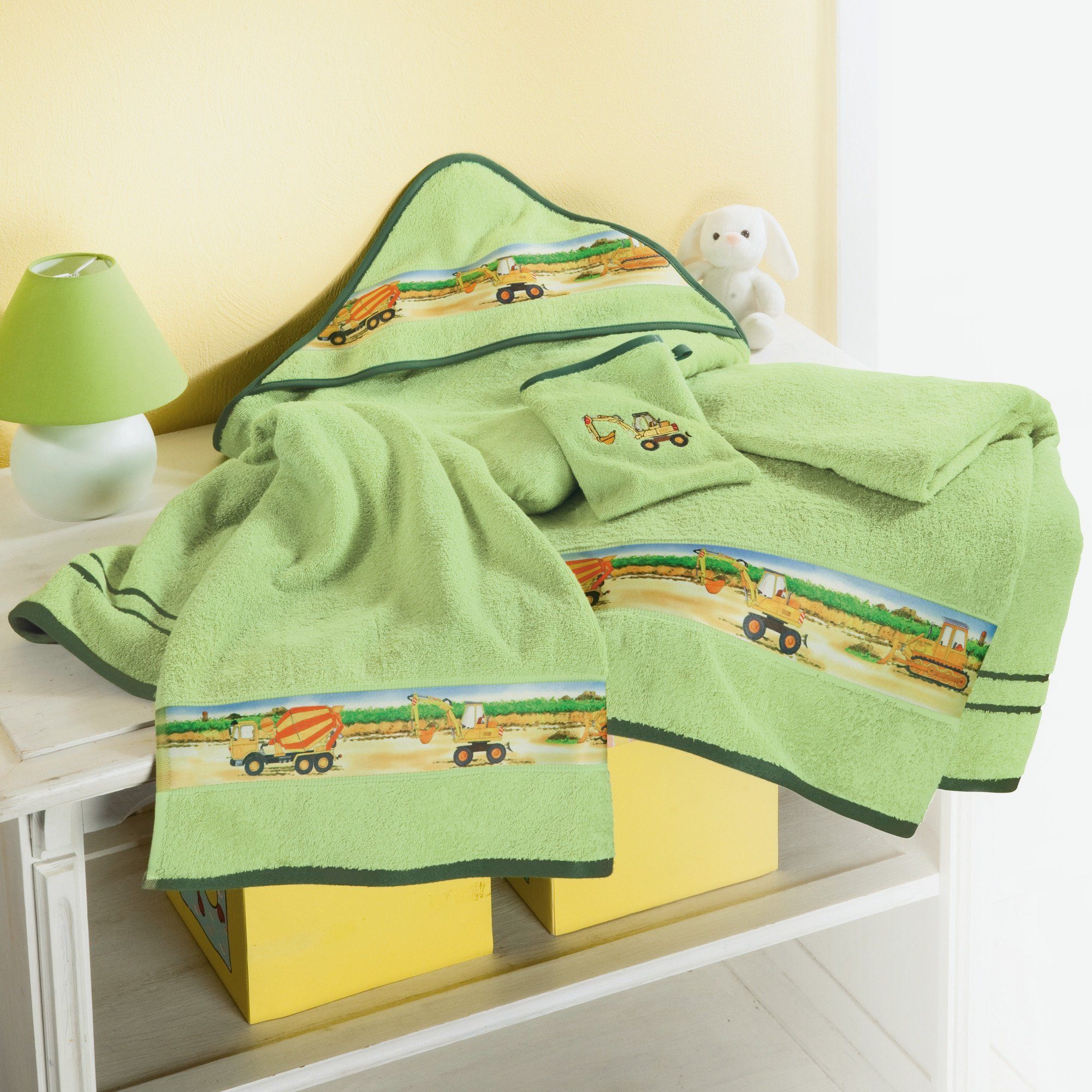 Erwin Müller Waschhandschuh Kinder-Waschhandschuh 4er-Pack (4-tlg), Walk-Frottier Uni