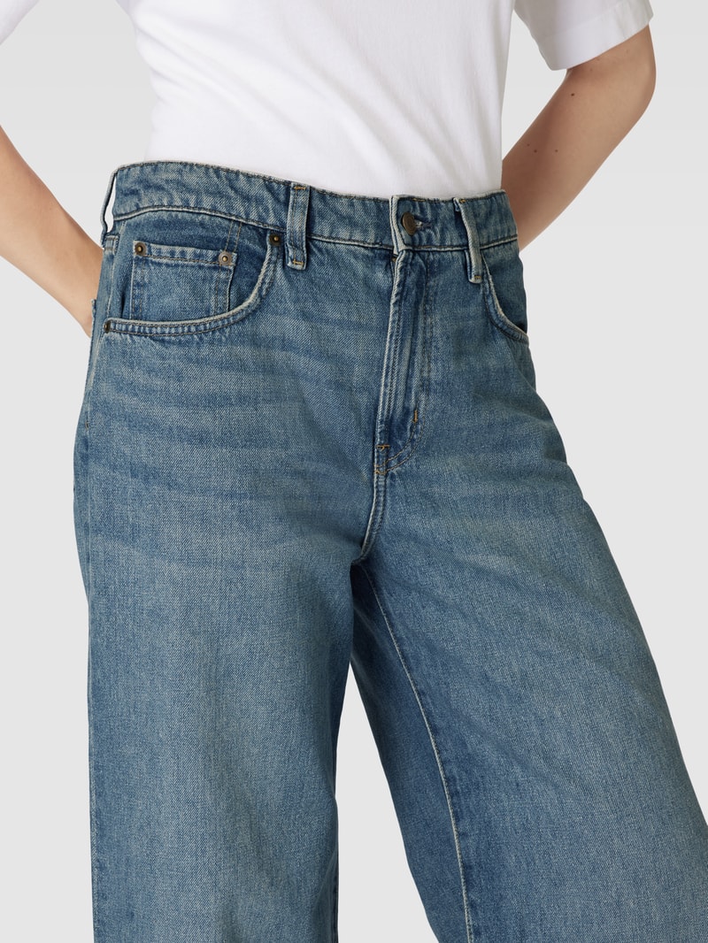 Jeans-Culotte aus reiner Baumwolle in jeans