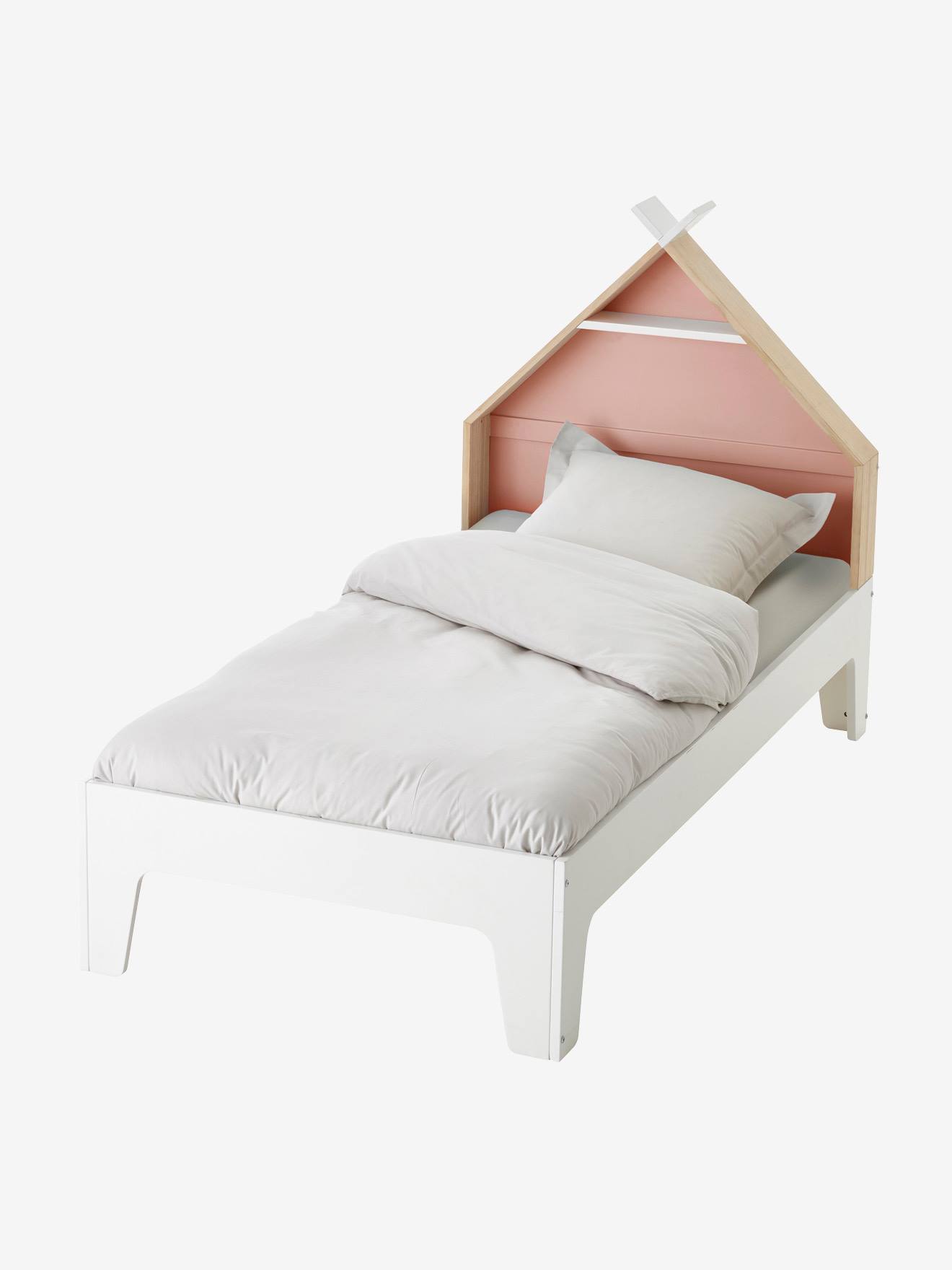 Vertbaudet Mitwachsendes Kinderbett TIPILI, Hausbett - grün/gelb