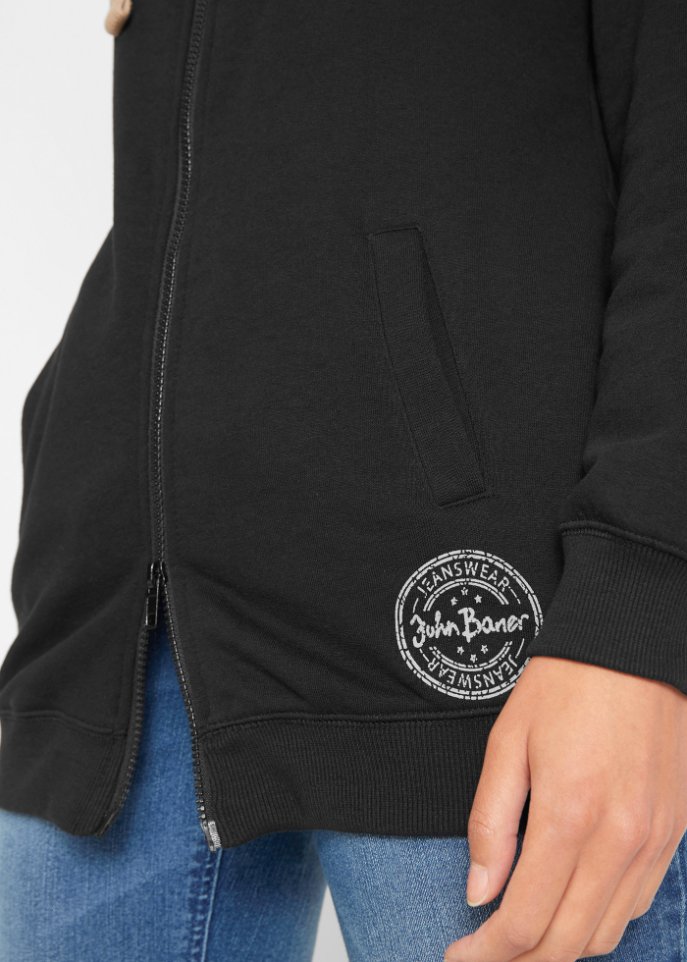 Long-Sweatjacke