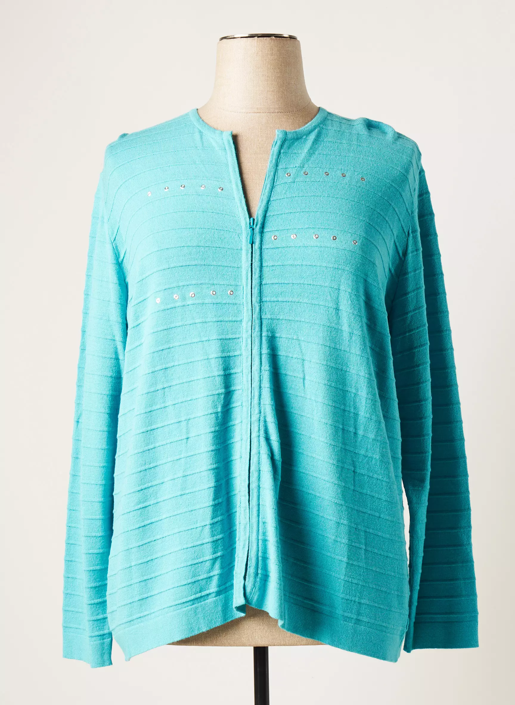 I Odena Cardigans Femme couleur bleu