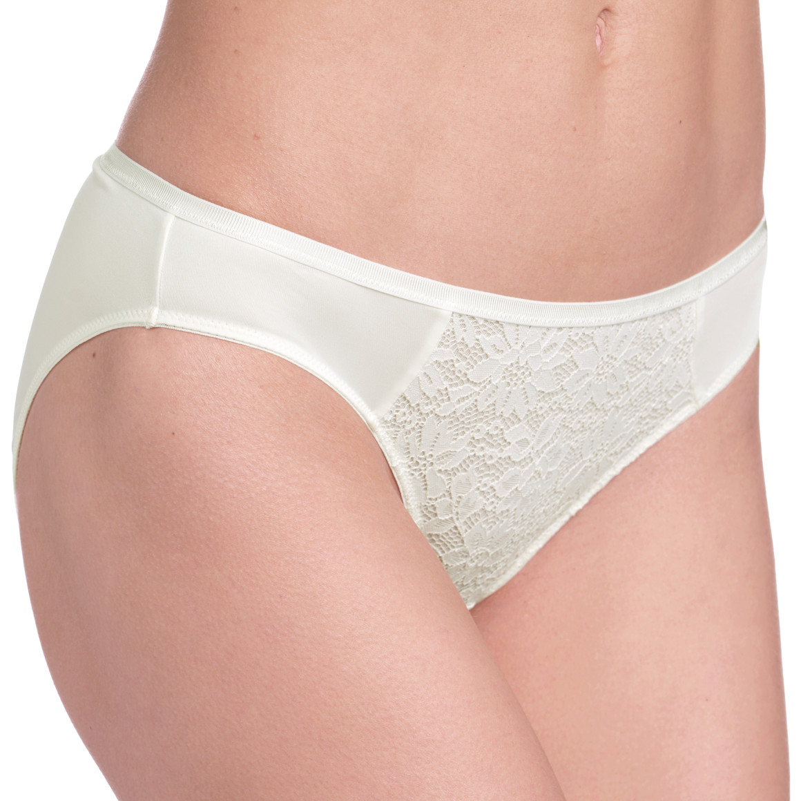 Damen Slip mit Spitzeneinsatz