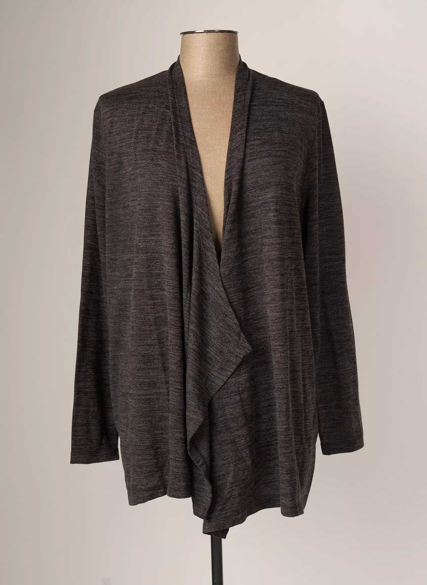 Leah Curve Cardigans Femme couleur gris