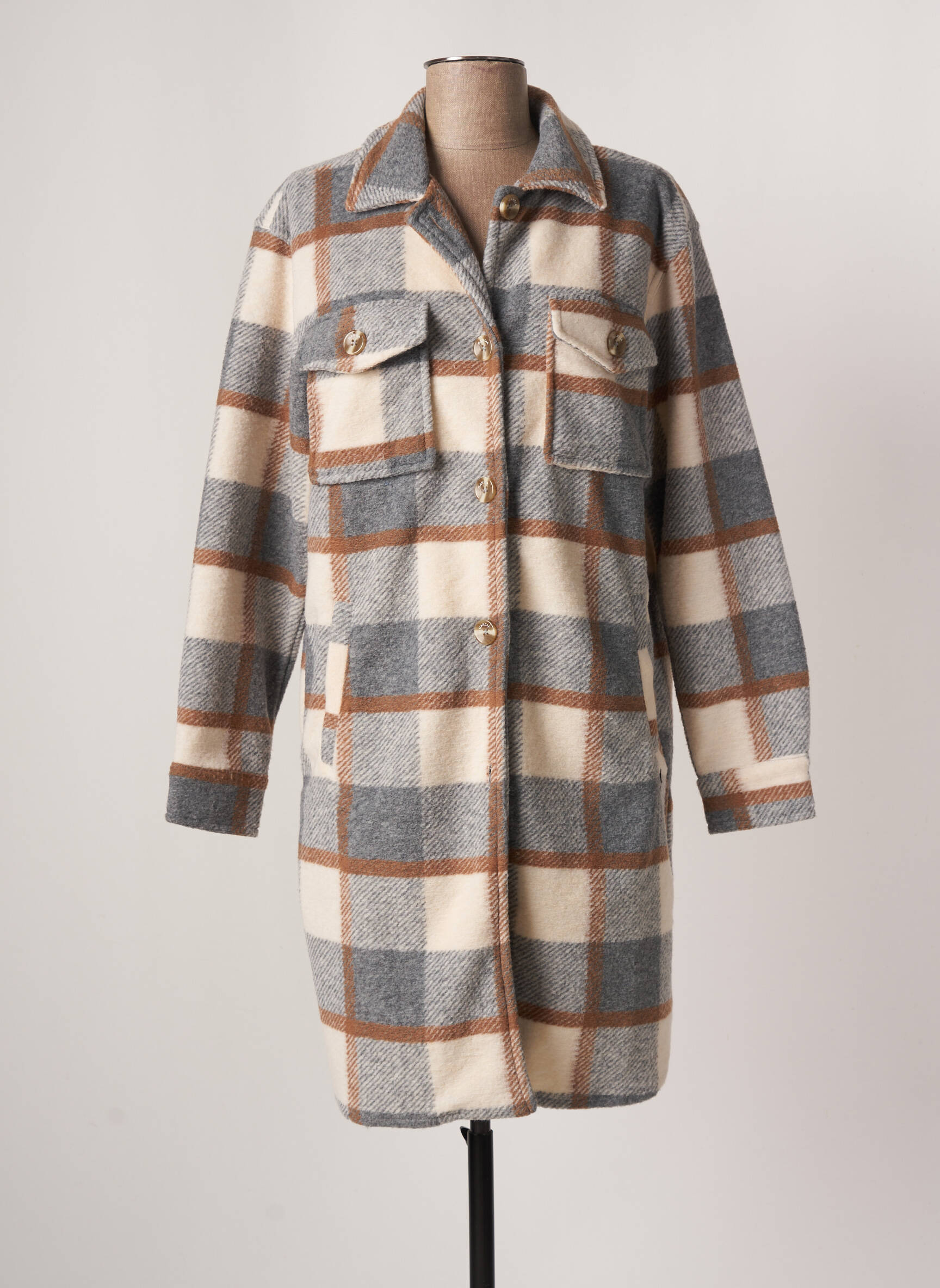 Garcia Manteaux Longs Femme couleur gris