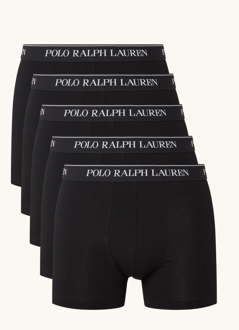 Lot de 5 boxers Ralph Lauren avec ceinture logotée