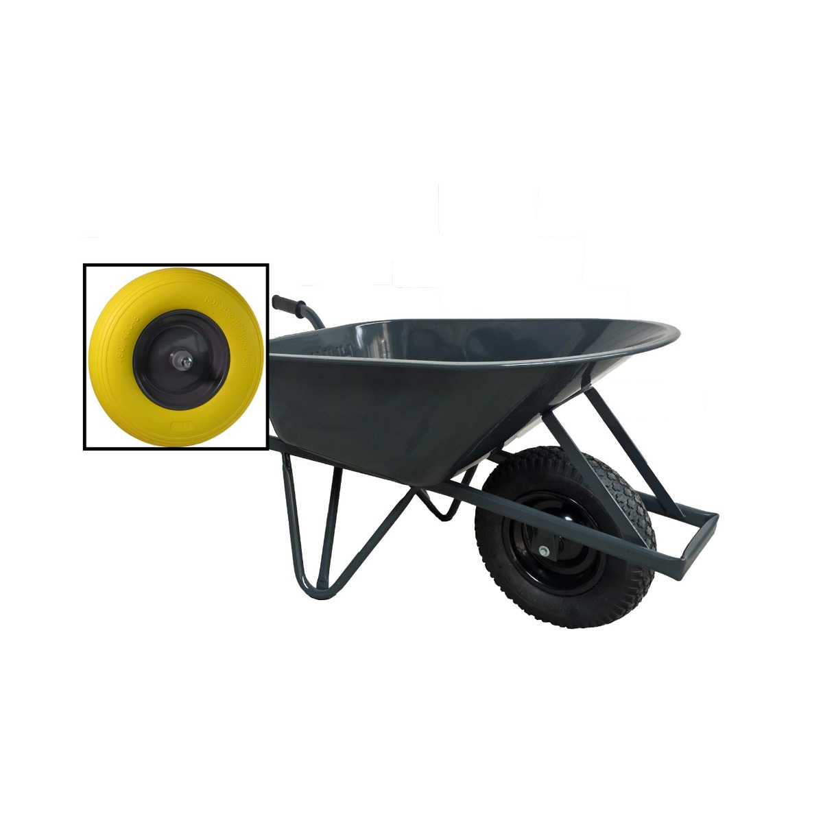 Roată de construcții Little Jumbo 1251000830 Pro, rezistentă la perforare - 85 litri