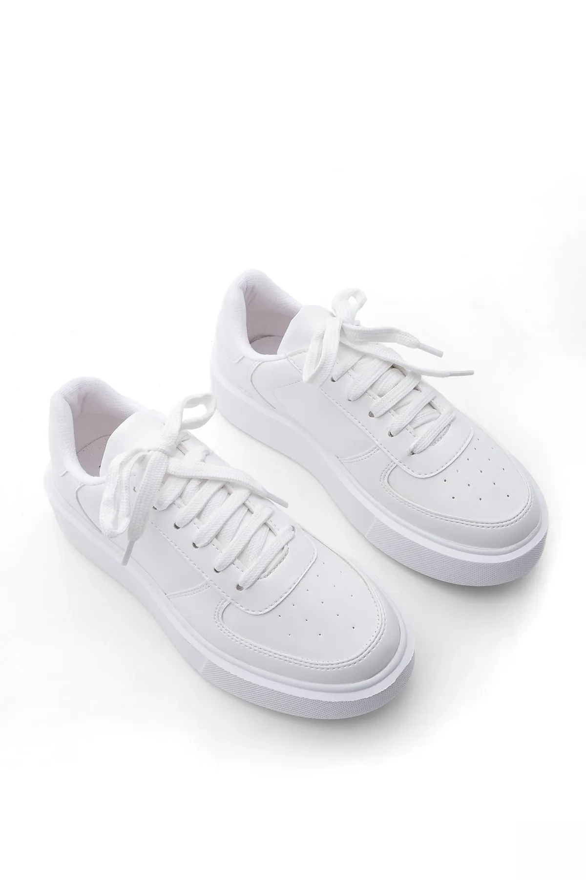 Marjin  Damen Sneaker High Sole Schnürsportschuhe Azin weiß