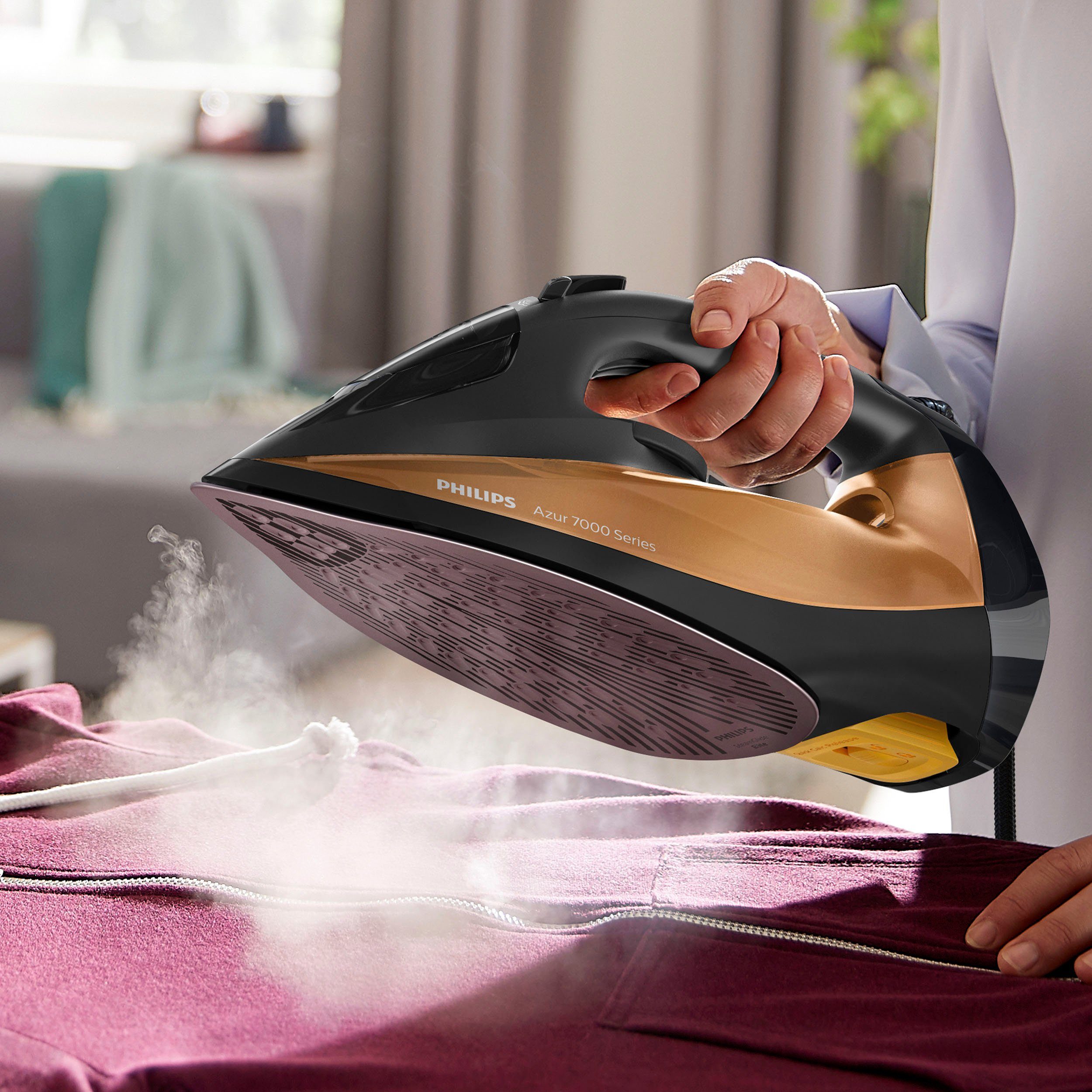 Philips Dampfbügeleisen DST7040/80, 2800 W, mit 300 ml Wassertank und 50gr/Min Dauerdampf