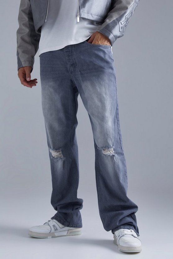 Tall lockere Jeans mit Reißverschluss-Saum