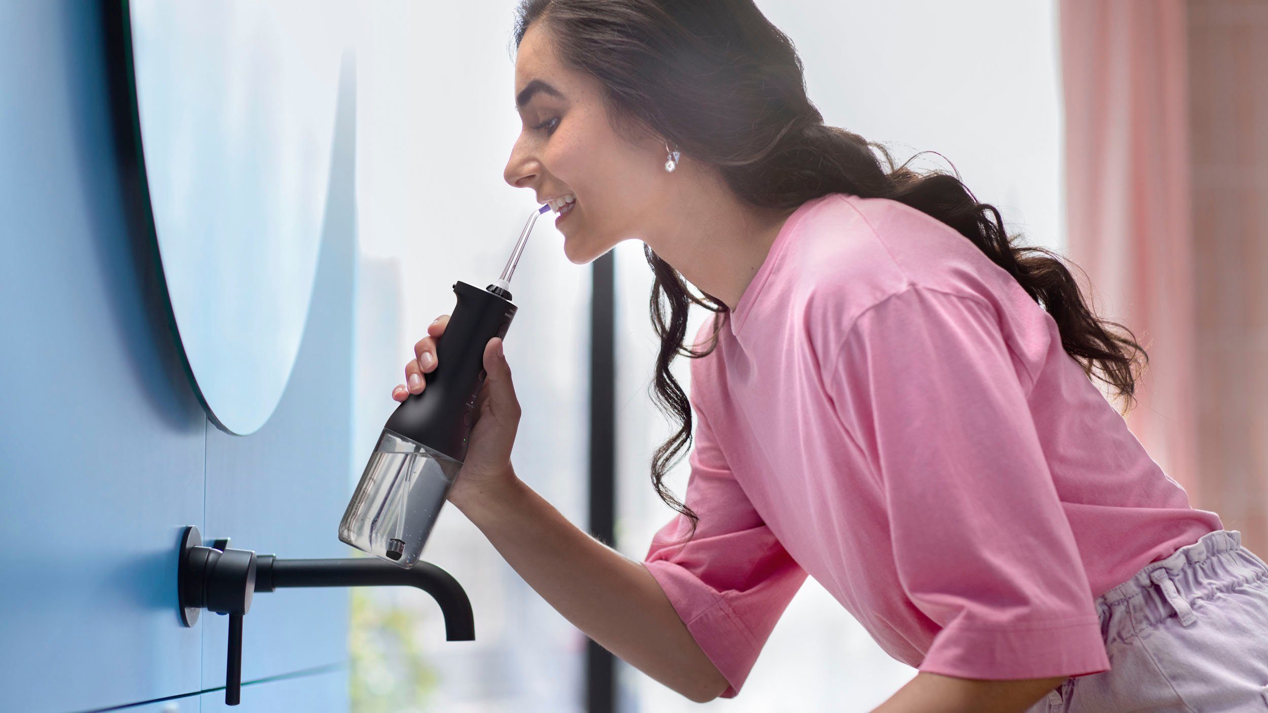Philips Sonicare Munddusche kabelloser Power Flosser 3000 HX3826, Aufsätze: 2 St., Quad Stream-Technologie, 2 Modi für die Reinigung, 3 Intensitätsstufen