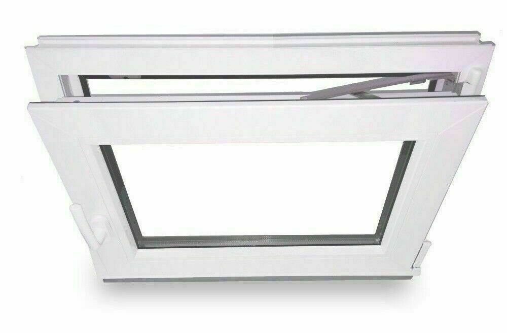 JeCo Fenster Ecoline Kunststofffenster 2-fach Verglasung, weiß, BxH: 500X850 mm, DIN Rechts