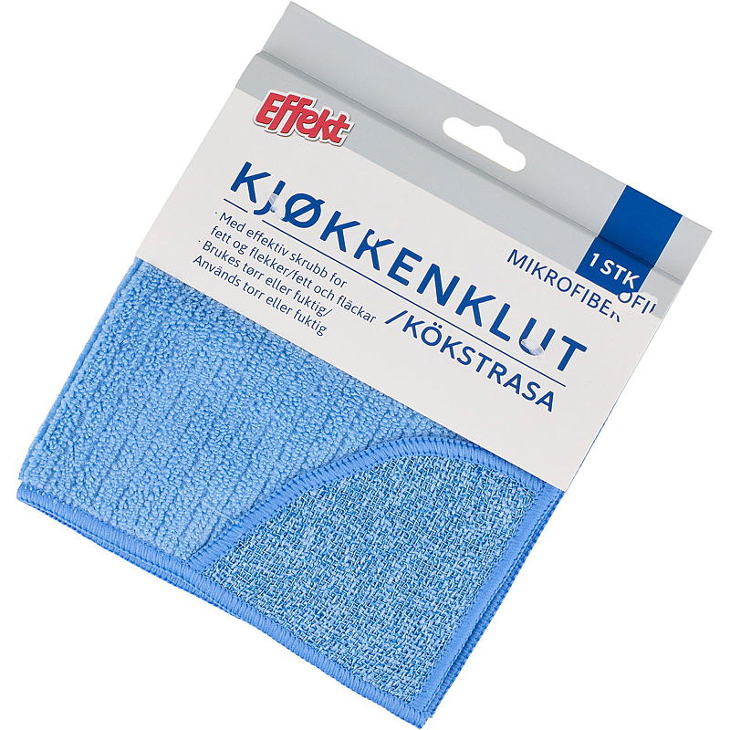 Effekt Kjøkkenklut m/skrubb, mikrofiber