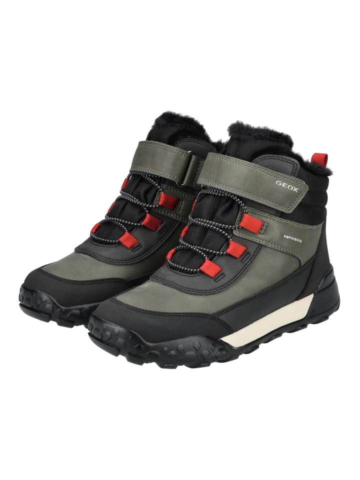 Geox Stiefelette in Grün/Schwarz günstig kaufen
