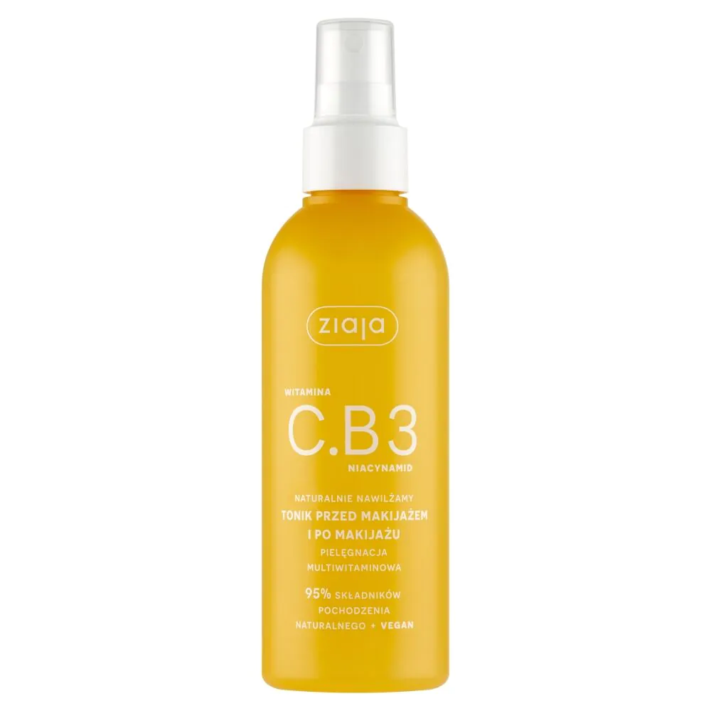 Ziaja Vitamin C.B3 Niacinamid Prirodno hidratantni tonik za prije i poslije šminkanja 190 ml