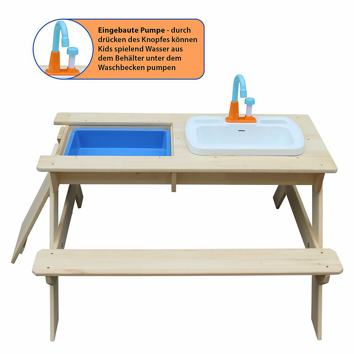 2in1 Kindersitzgruppe und Matschtisch Robin
