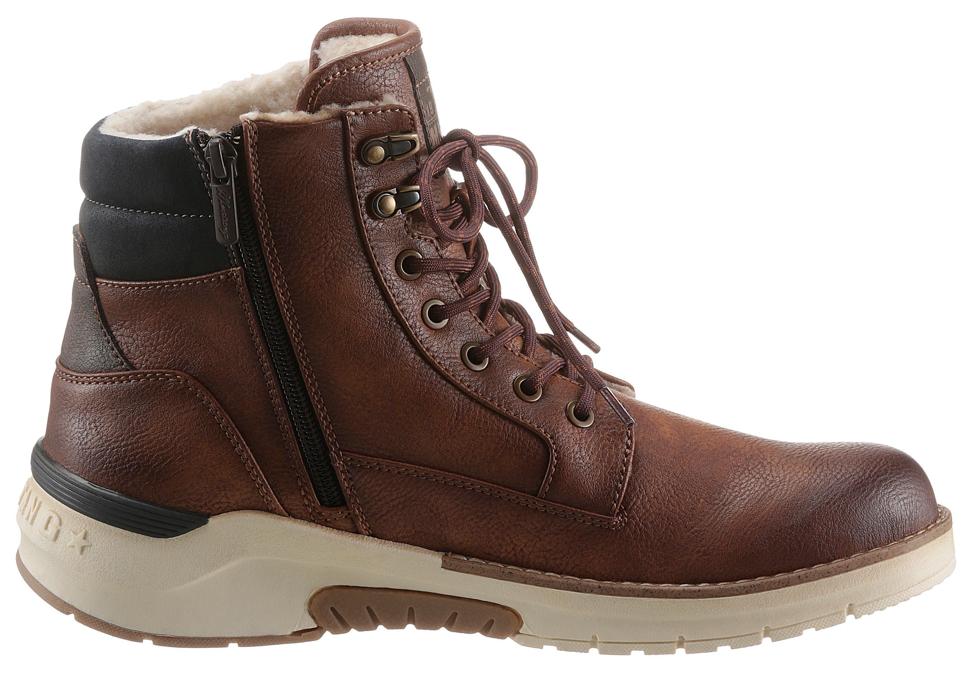 Mustang Shoes Schnürboots mit gepolsterter Innensohle