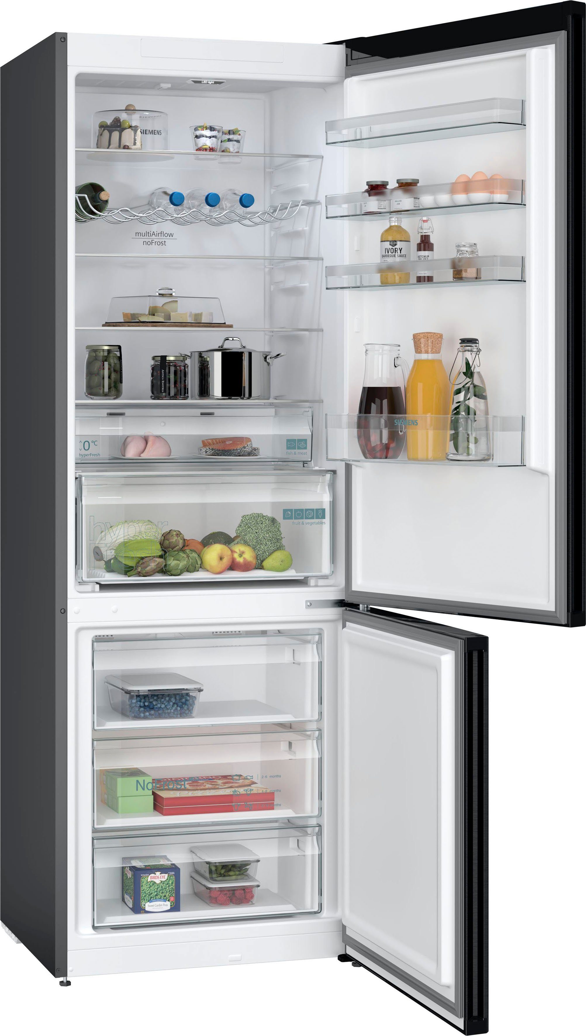SIEMENS Kühl-/Gefrierkombination iQ300 KG49NXXCF, 203 cm hoch, 70 cm breit