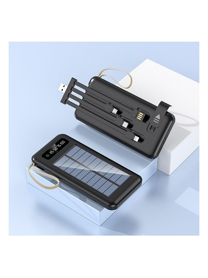 SWEET ACCESS Solar-Powerbank 30.000 mAh in Schwarz günstig kaufen onesize