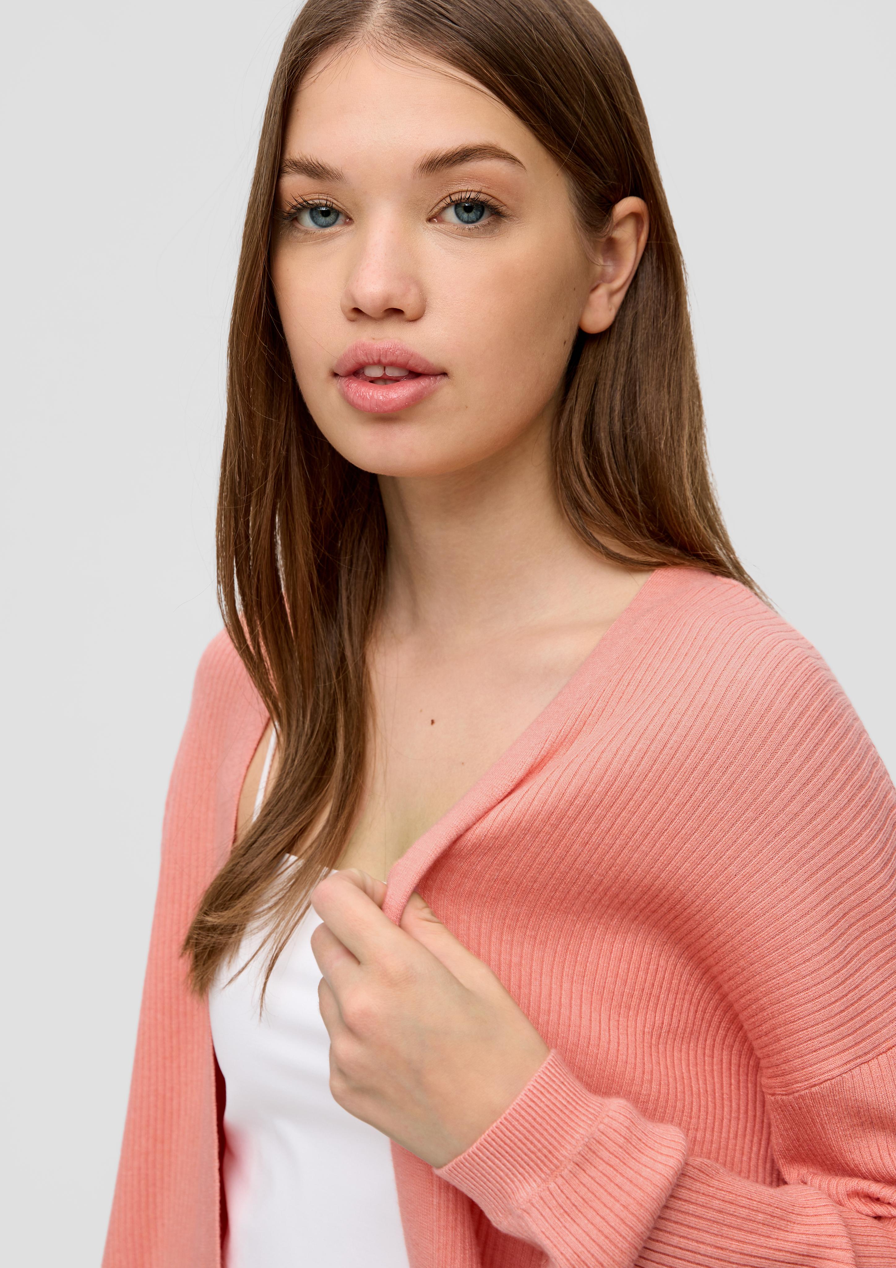 Rippstrick-Cardigan im Loose Fit  2144098-2108