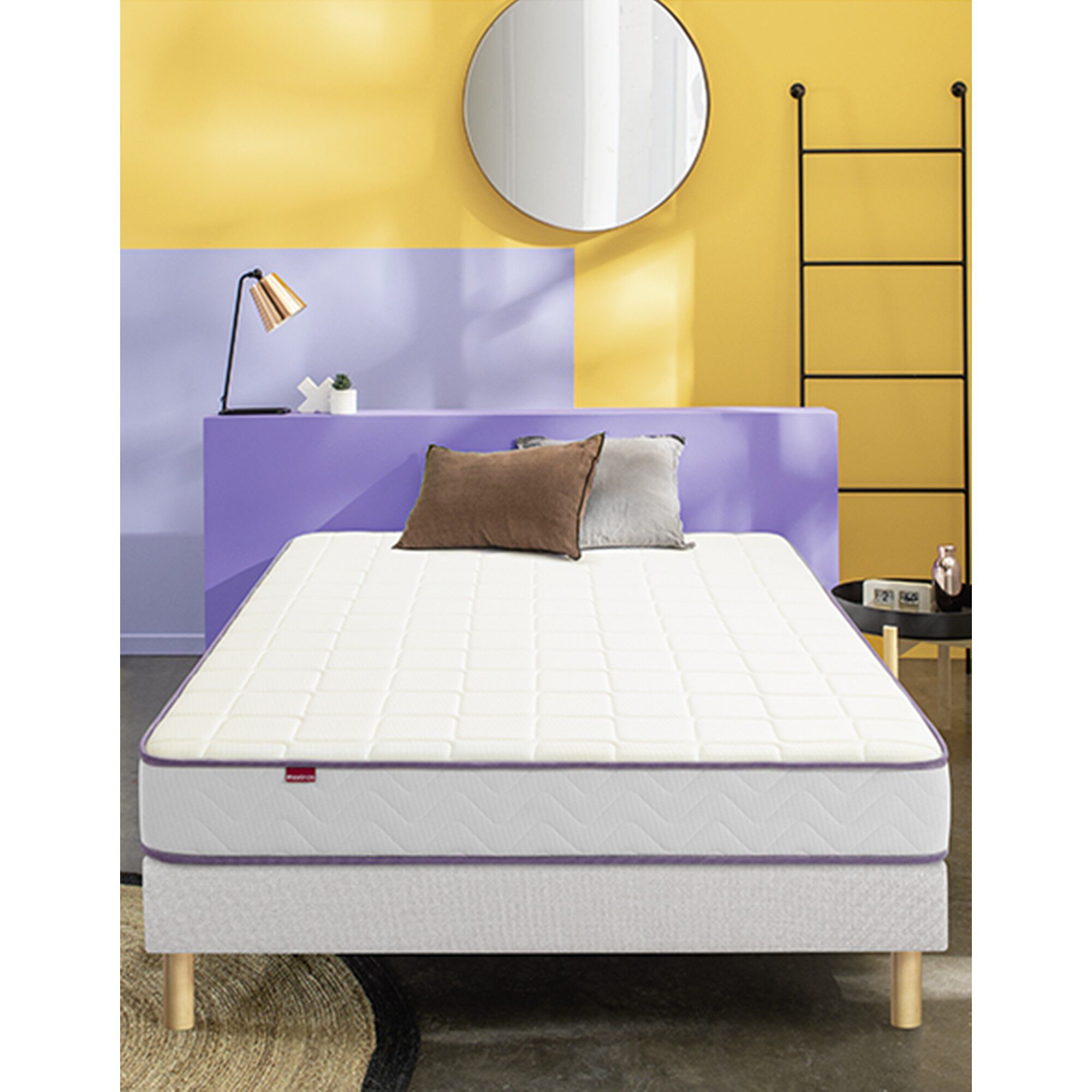 Matelas mousse Mérinos 19 cm confort très ferme