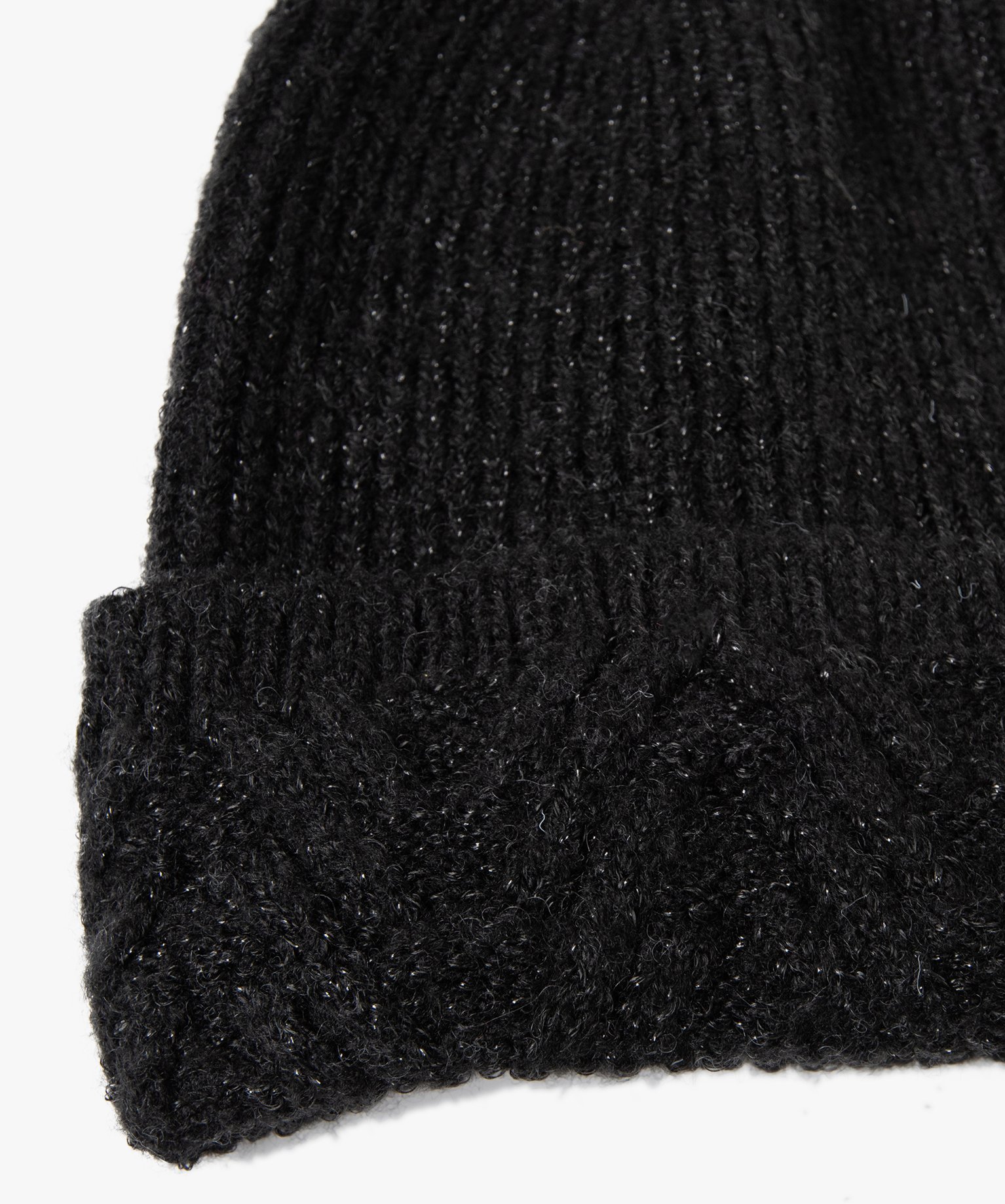 Bonnet femme en maille pailletée noir | GEMO
