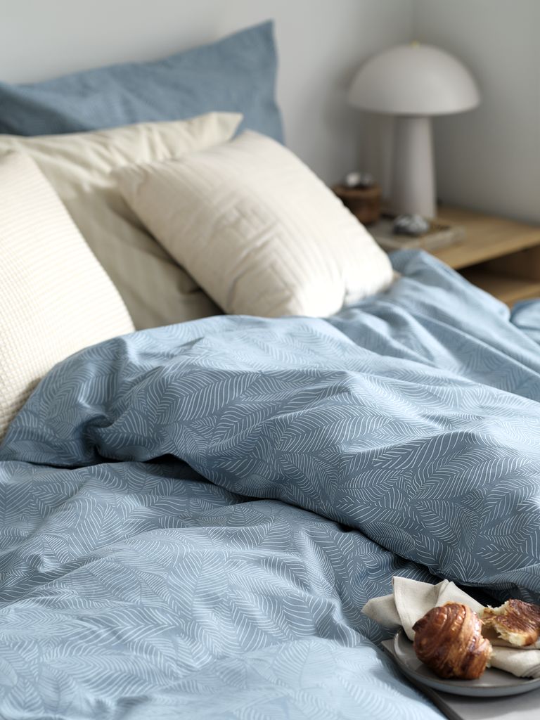 TONE basic TONE bedding 140x200 blue