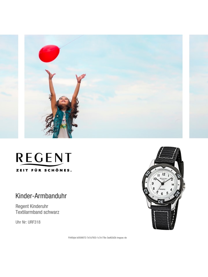 Regent Analog-Armbanduhr Regent Kinderuhren schwarz klein (ca. 29mm) günstig kaufen onesize