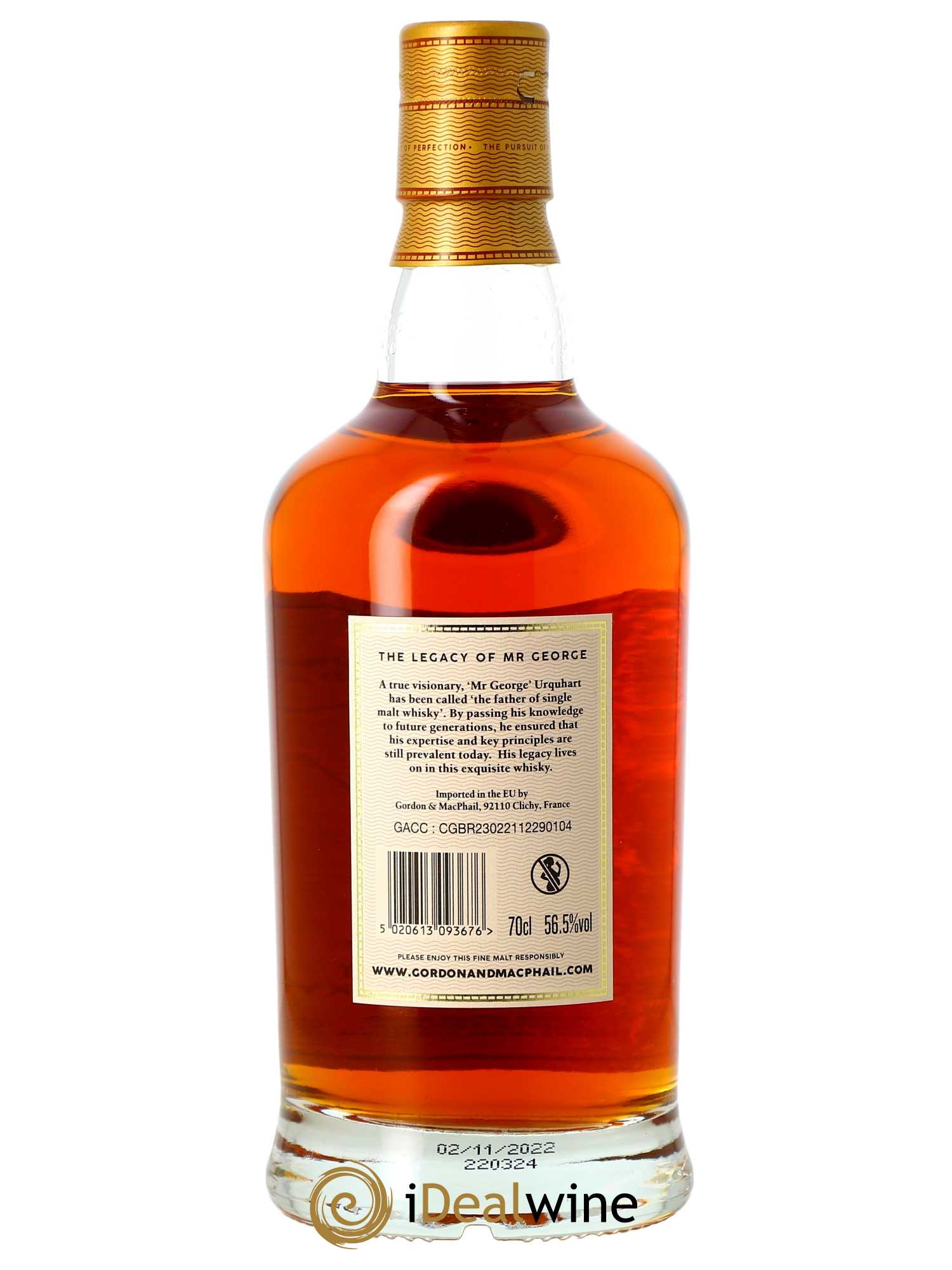 Whisky Glen Grant 63 ans Mr George Legacy (3rd Edition) Gordon & Macphail (70cl) 1959 - Lot de 1 Bouteille