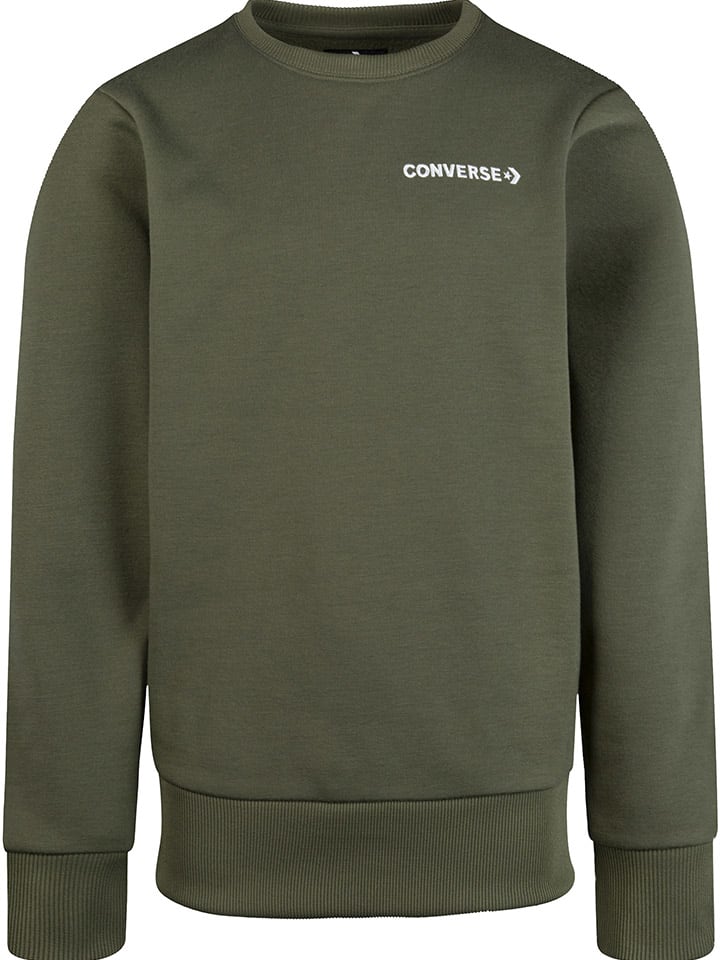 Converse Sweatshirt in Khaki günstig kaufen