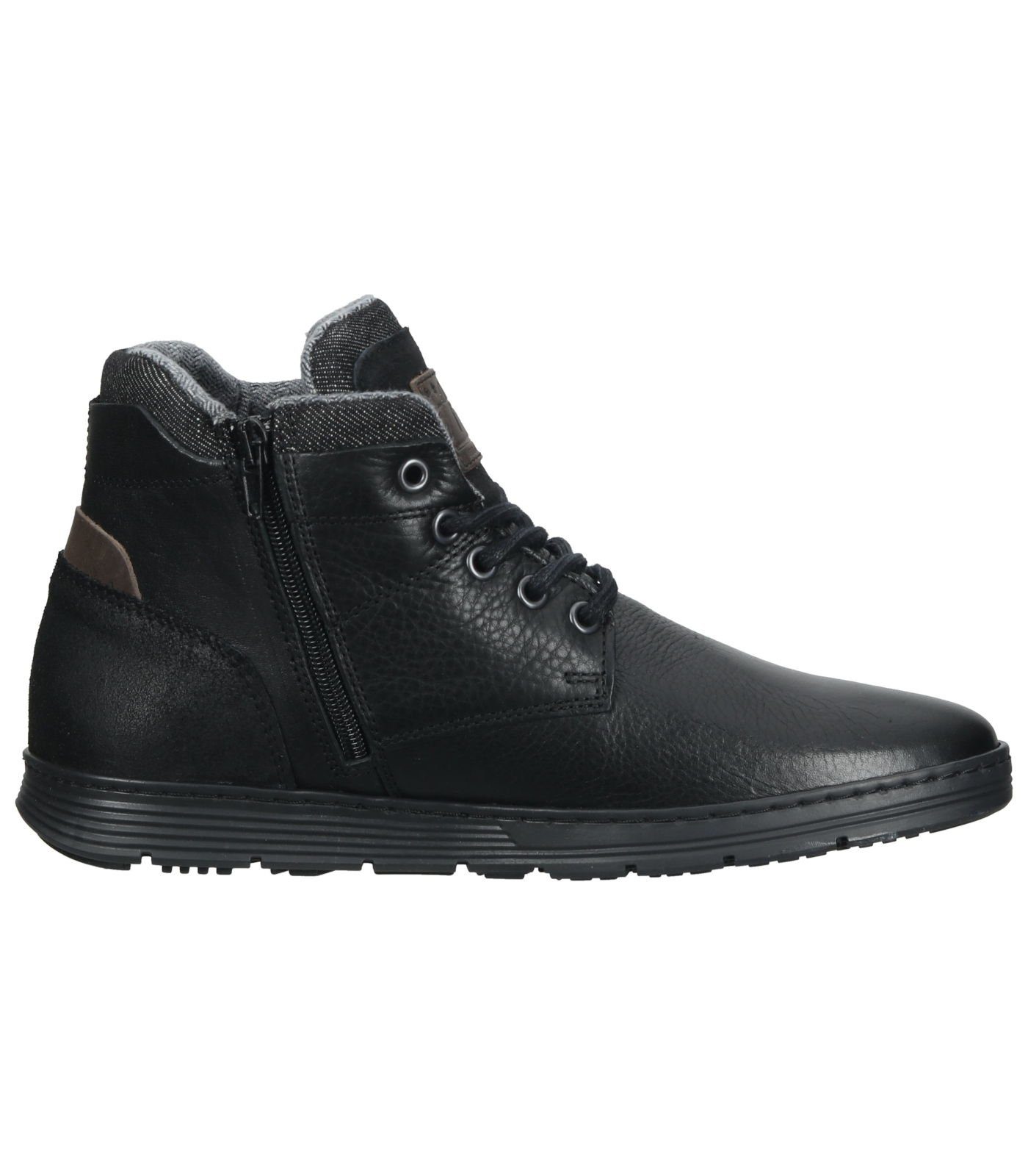 Bullboxer Stiefelette Leder/Textil Schnürstiefelette