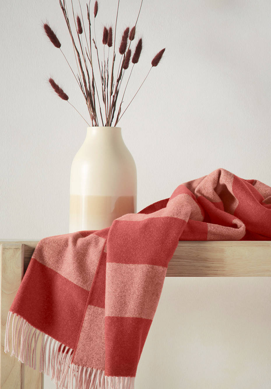 Merino-Plaid NANNE aus reiner Merinowolle