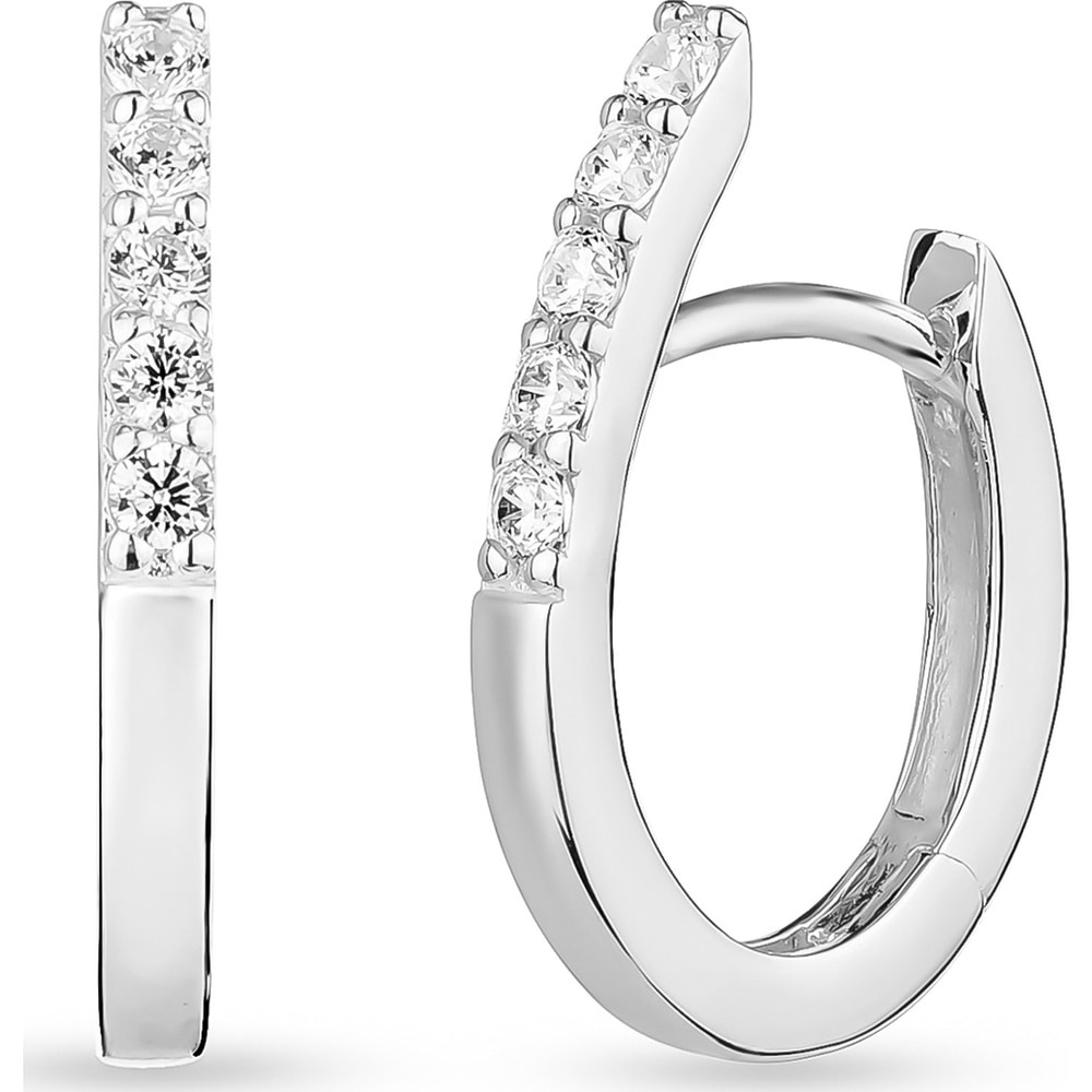 FAVS Créoles 925 Argent Boucles d'oreilles