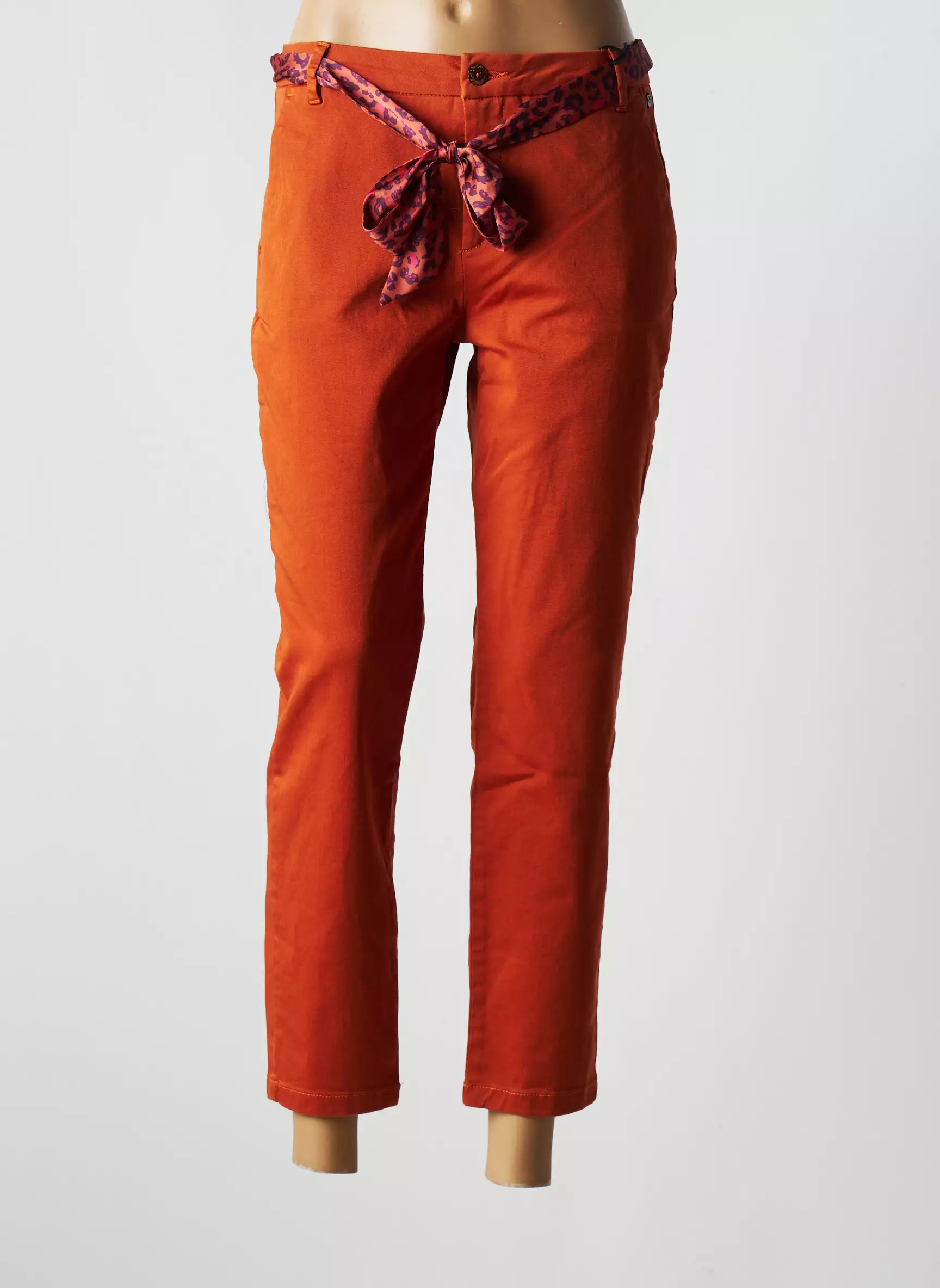 Freeman T Porter Pantalon7 8 Femme couleur orange