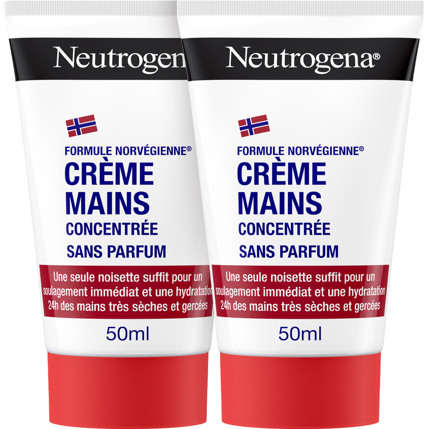 Neutrogena Crème mains NEUTROGENA® Duo Crème Mains Concentrée sans parfum 2 x 50 ml