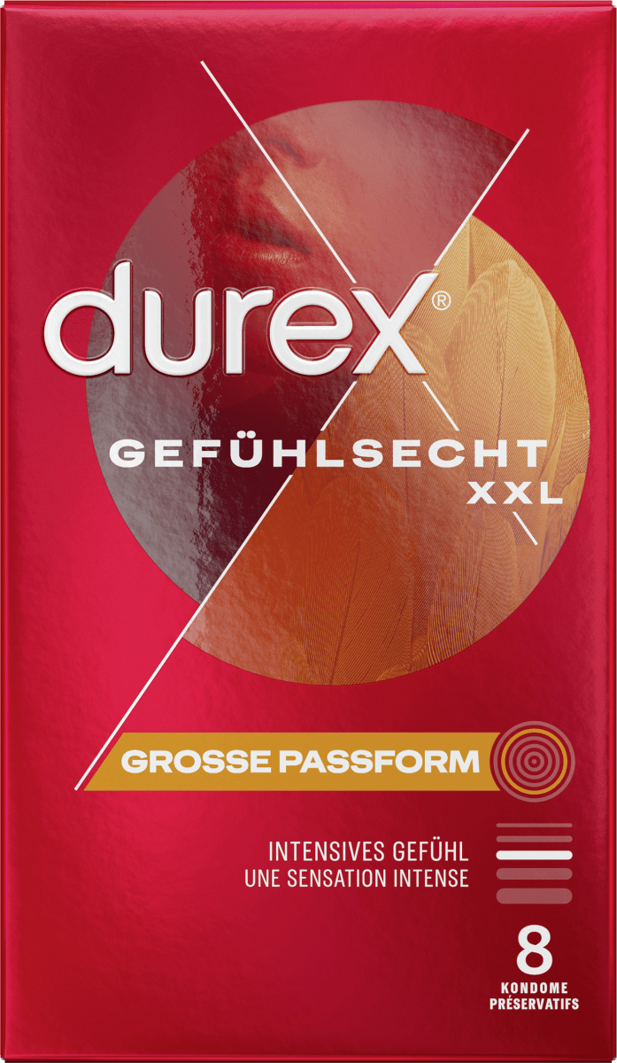 Kondome Gefühlsecht XXL, Breite 60mm, 8 St