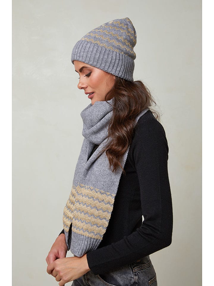UNANYME Georges Rech 2tlg. Winteraccessoire-Set in Grau günstig kaufen onesize